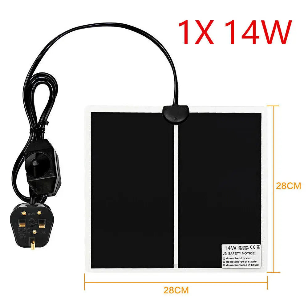 Reptile Vivarium Heat Mat Heating Warm Heater Pad With Thermostat Controller UK