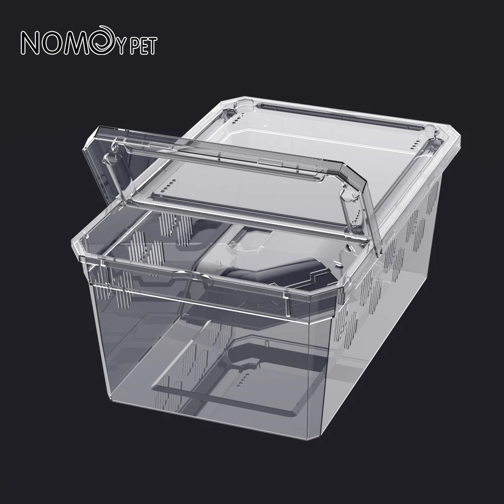 Reptile Breeding Feeding Box Transparent  Insect Rearing Hatching Containers Habitat Cage Inverts,Hatchling colubrids