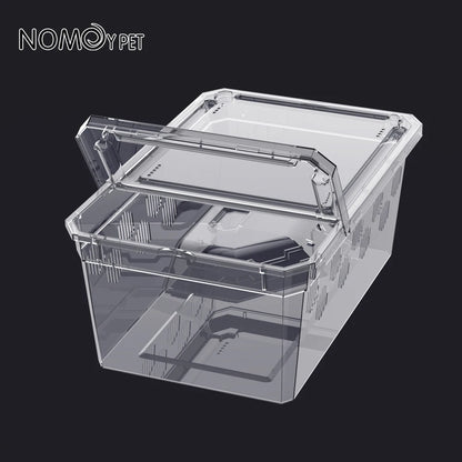 Reptile Breeding Feeding Box Transparent  Insect Rearing Hatching Containers Habitat Cage Inverts,Hatchling colubrids