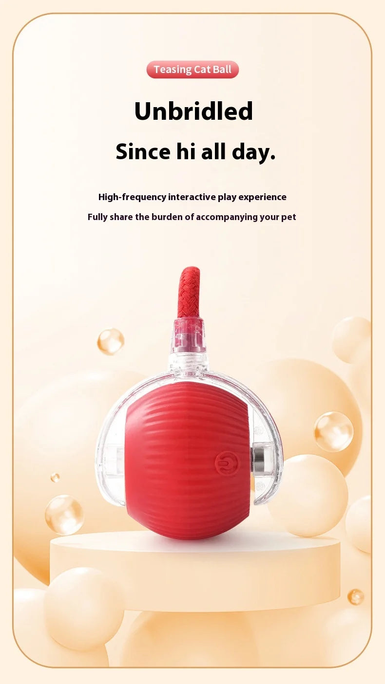 Rechargeable Cat  or Dog Toy Smart Pet Interaction Automatic Rolling Ball  (UK )