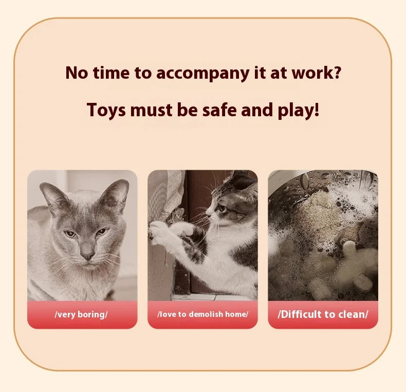 Rechargeable Cat  or Dog Toy Smart Pet Interaction Automatic Rolling Ball  (UK )