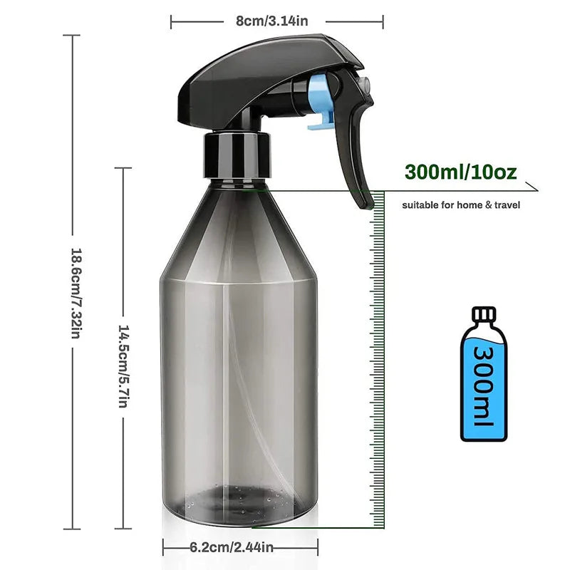 10oz Plant Mister Water Spray Bottle Fine Mist Spray Garden Flower Atomizer For Gardening Cleaning Solution Hair Care Moisturize