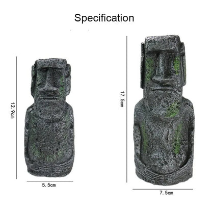 1Pcs Resin Aquarium Decoration Fish Tank Ancient Antique Roman Statue Ornament/Reptile/amphibian or Inverts