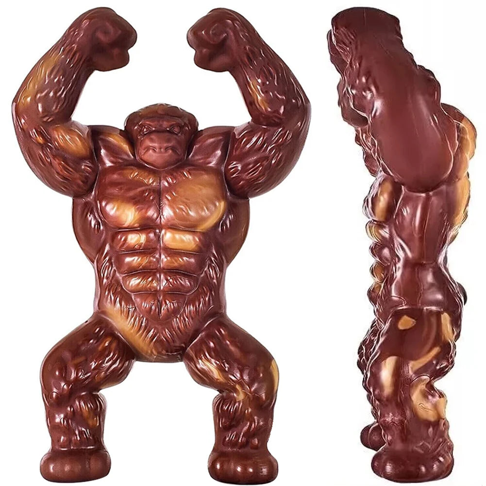 Gorilla Dog Toy Dog Chew Toy Bite-resistant Indestructible Dog Toy (Beef)
