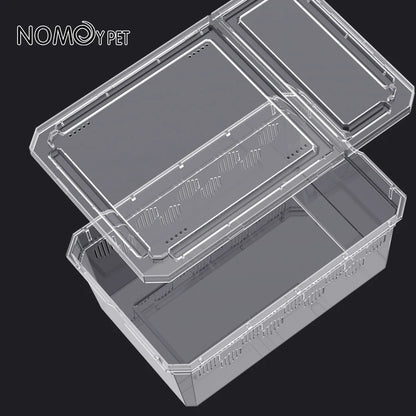 Reptile Breeding Feeding Box Transparent  Insect Rearing Hatching Containers Habitat Cage Inverts,Hatchling colubrids
