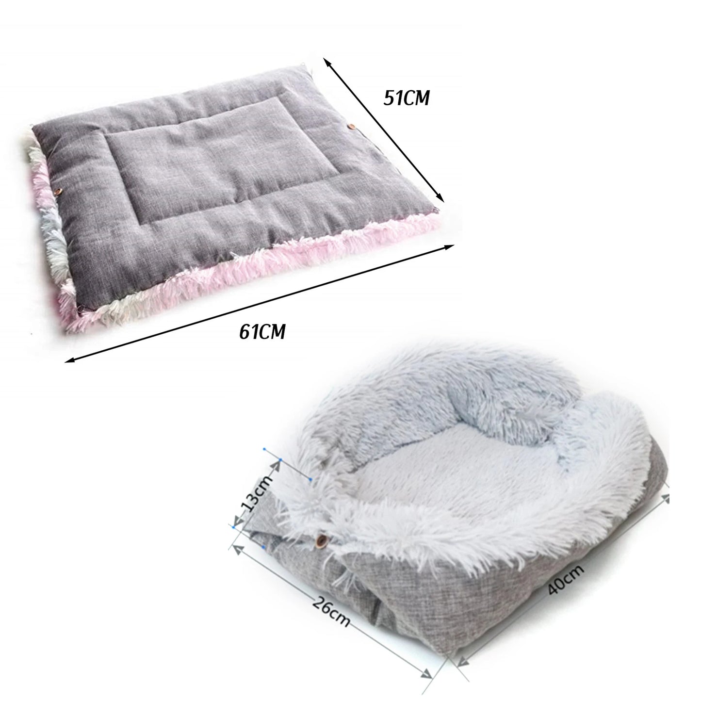 Cat Bed  Washable Cat Beds for Indoor Cats  Pet Bed Innovative Design  Safe Warming Comfortable Sleeping Surface Suitable