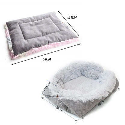 Cat Bed  Washable Cat Beds for Indoor Cats  Pet Bed Innovative Design  Safe Warming Comfortable Sleeping Surface Suitable